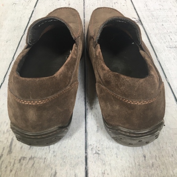 Natha Studio brown suede/leather slip-on loafers - Picture 4 of 8